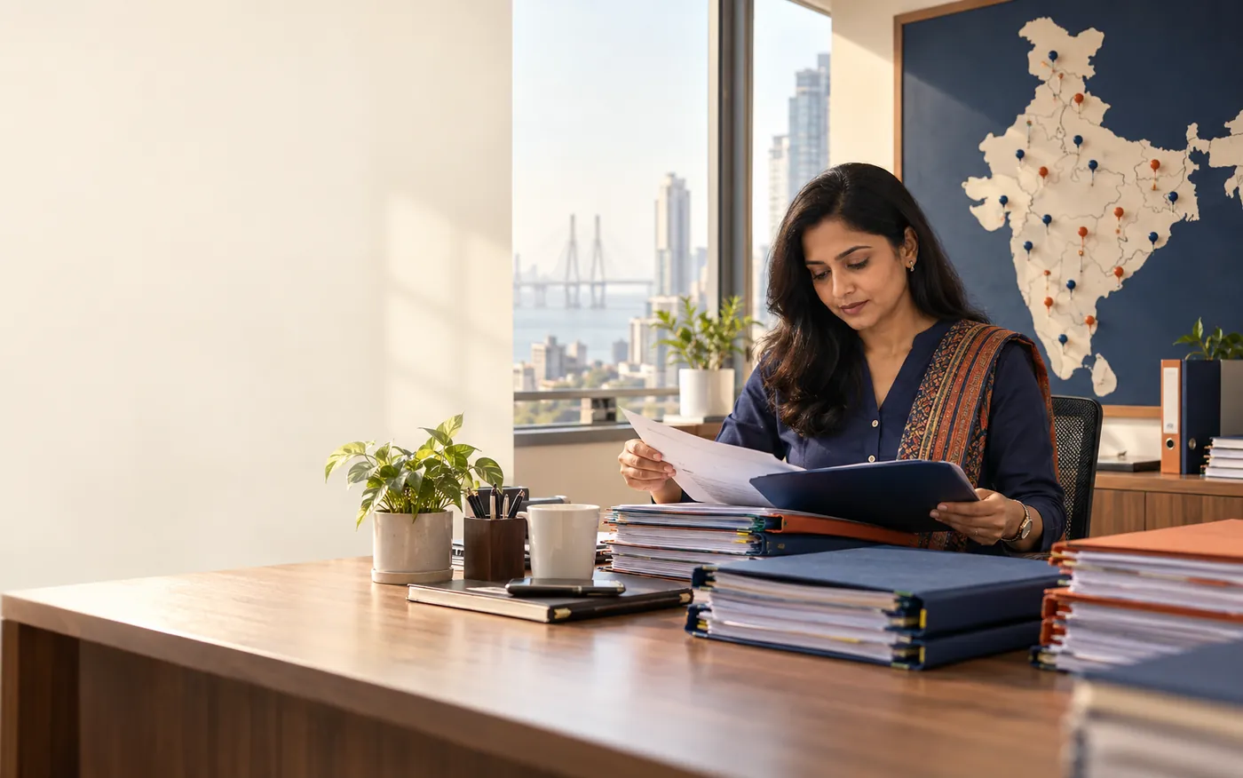 Illustrative payroll team coordinating employee records across multiple business locations